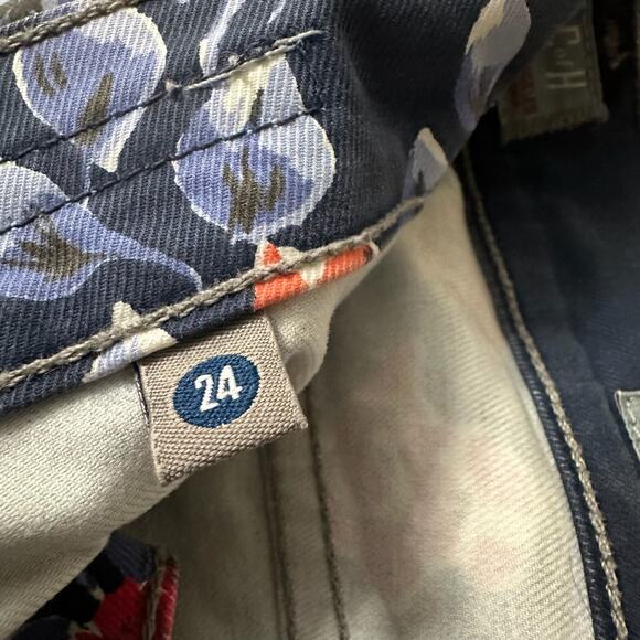 CITIZENS OF HUMANITY Mandy Jeans Floral High Rise Retro Slim Roll Up - Picture 11 of 16